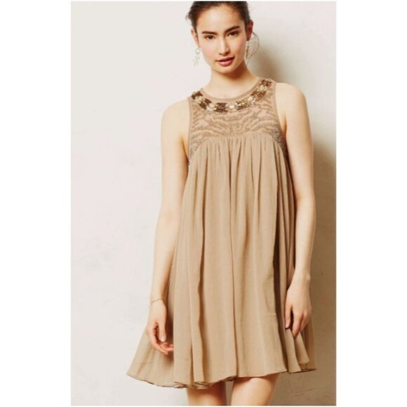 Anthropologie Moulinette Soeurs Beaded Dress size 6 - Picture 1 of 11
